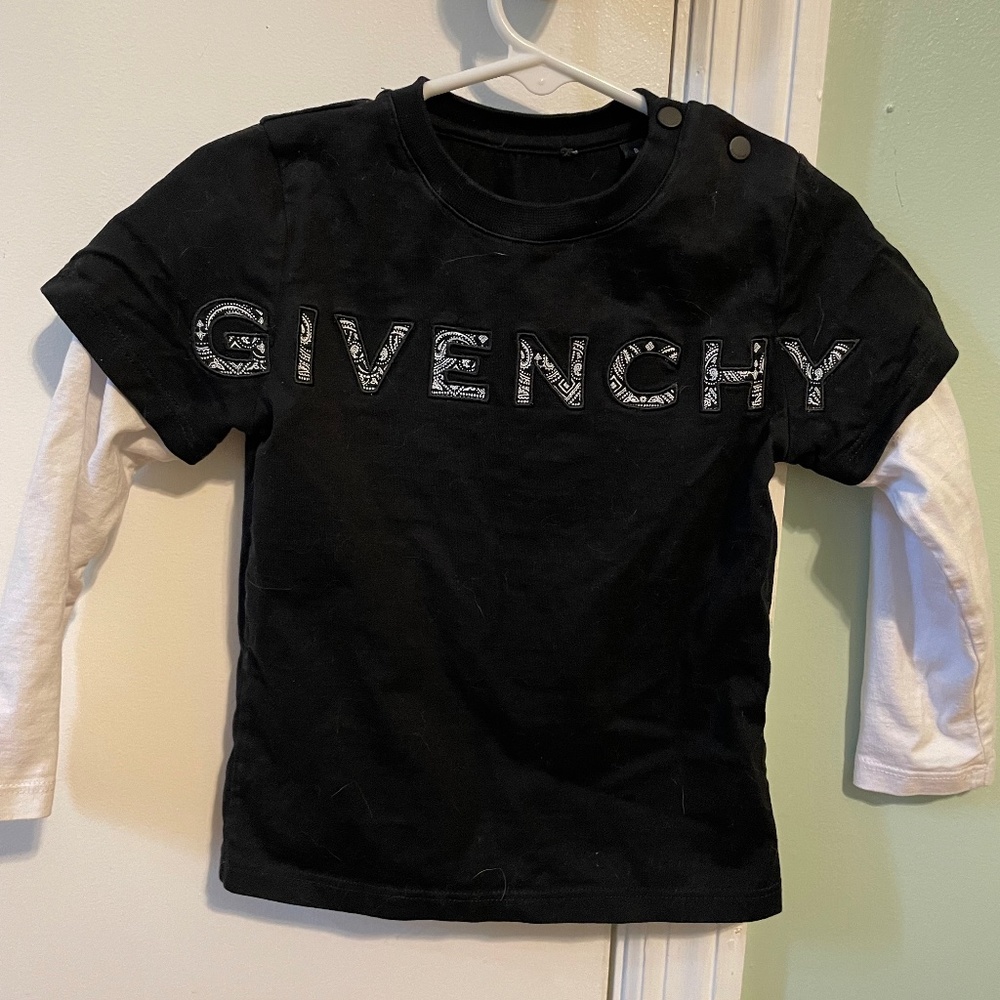 Givenchy size 3 kids long sleeve shirt